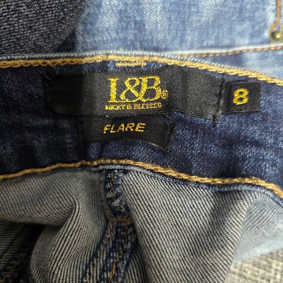 Lucky & Blessed Flare Wide Leg Bell Bottom Jeans - Picture 3 of 4